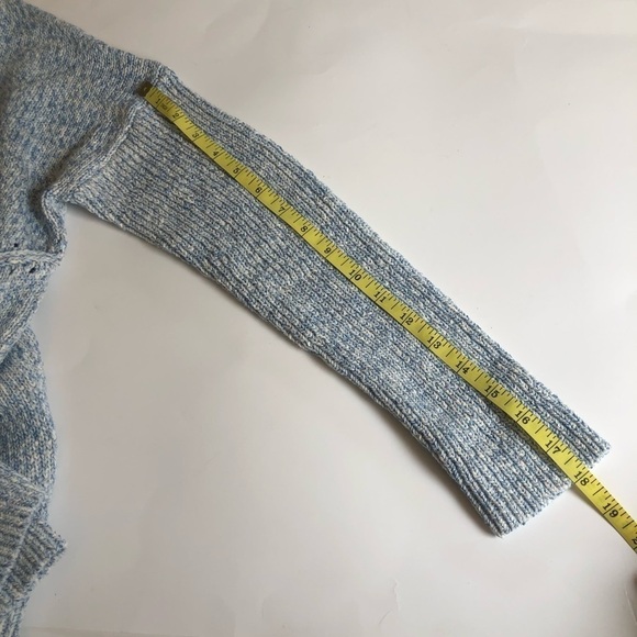 Gap Pointelle Ribbed Trim Open Front Cardigan Sweater Size Medium - Picture 14 of 14